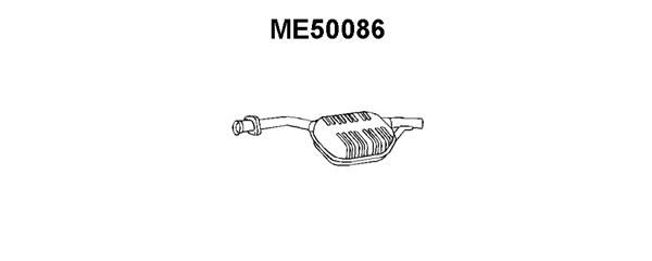 VENEPORTE Средний глушитель выхлопных газов ME50086