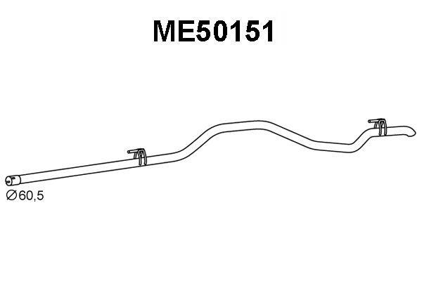 VENEPORTE Труба выхлопного газа ME50151