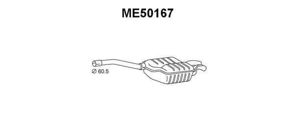 VENEPORTE Глушитель выхлопных газов конечный ME50167