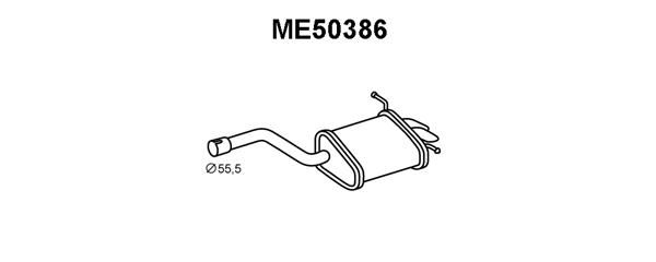 VENEPORTE Глушитель выхлопных газов конечный ME50386