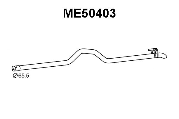 VENEPORTE Труба выхлопного газа ME50403