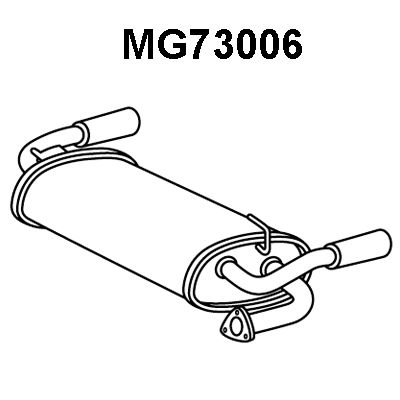 VENEPORTE Глушитель выхлопных газов конечный MG73006