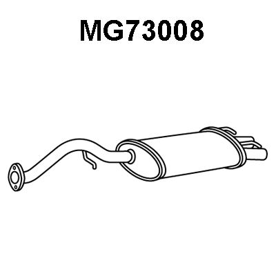VENEPORTE Глушитель выхлопных газов конечный MG73008