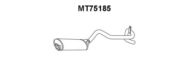 VENEPORTE Глушитель выхлопных газов конечный MT75185