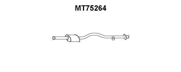 VENEPORTE Предглушитель выхлопных газов MT75264