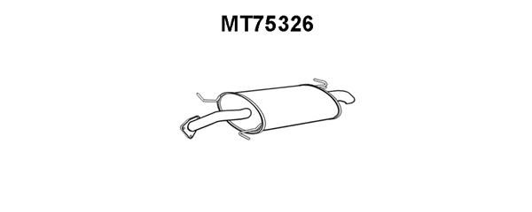 VENEPORTE Глушитель выхлопных газов конечный MT75326