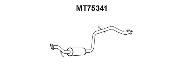 VENEPORTE Средний глушитель выхлопных газов MT75341