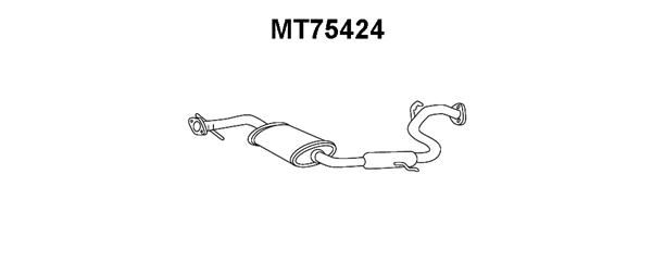 VENEPORTE Предглушитель выхлопных газов MT75424