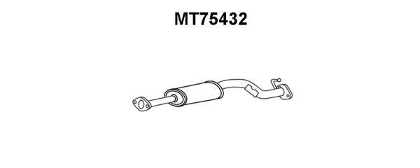 VENEPORTE Предглушитель выхлопных газов MT75432