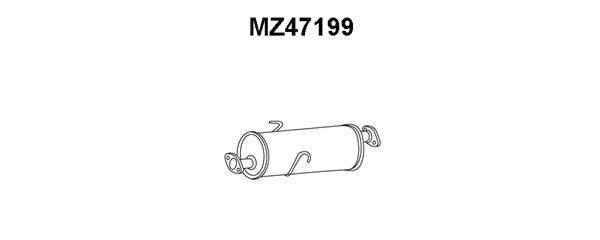 VENEPORTE Глушитель выхлопных газов конечный MZ47199