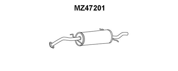 VENEPORTE Глушитель выхлопных газов конечный MZ47201