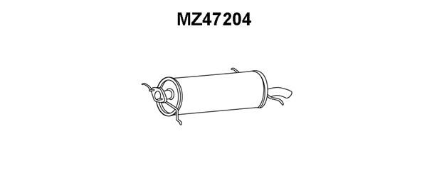 VENEPORTE Глушитель выхлопных газов конечный MZ47204