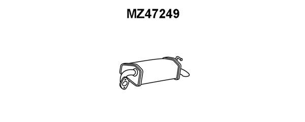 VENEPORTE Глушитель выхлопных газов конечный MZ47249