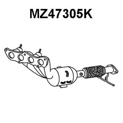 VENEPORTE Kollektorkatalüsaator MZ47305K