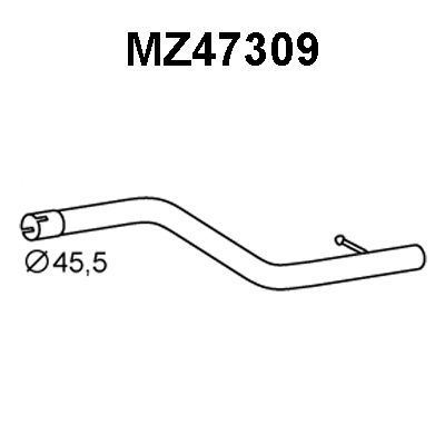 VENEPORTE Труба выхлопного газа MZ47309