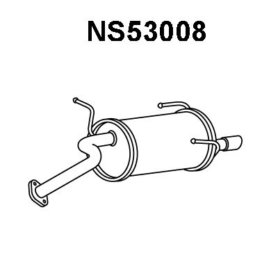 VENEPORTE Глушитель выхлопных газов конечный NS53008