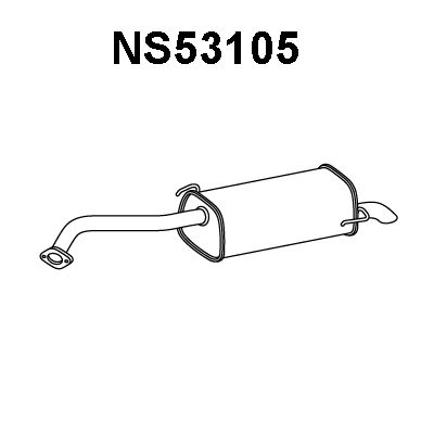 VENEPORTE Глушитель выхлопных газов конечный NS53105