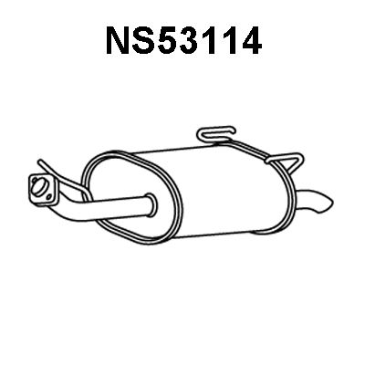 VENEPORTE Глушитель выхлопных газов конечный NS53114