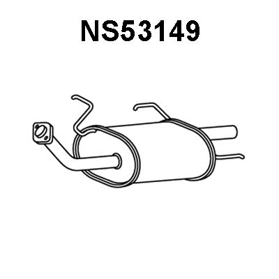 VENEPORTE Глушитель выхлопных газов конечный NS53149