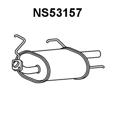 VENEPORTE Глушитель выхлопных газов конечный NS53157