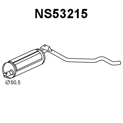 VENEPORTE Глушитель выхлопных газов конечный NS53215