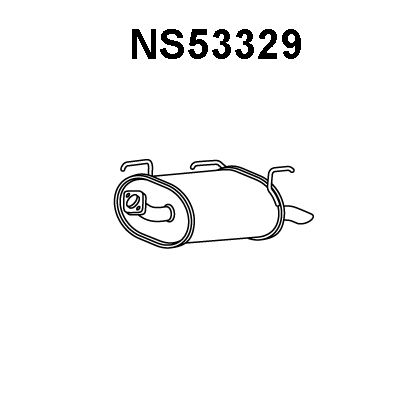 VENEPORTE Глушитель выхлопных газов конечный NS53329