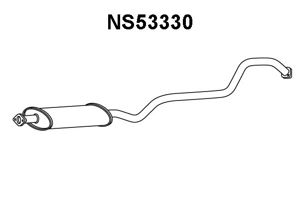 VENEPORTE Средний глушитель выхлопных газов NS53330