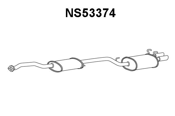 VENEPORTE Глушитель выхлопных газов конечный NS53374