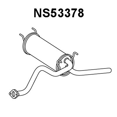 VENEPORTE Глушитель выхлопных газов конечный NS53378