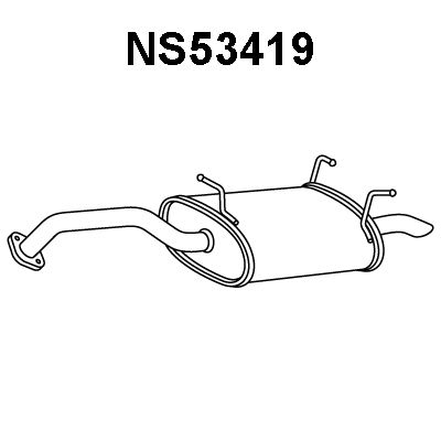 VENEPORTE Глушитель выхлопных газов конечный NS53419