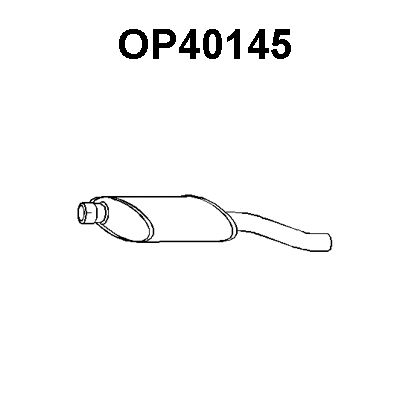 VENEPORTE Глушитель выхлопных газов конечный OP40145