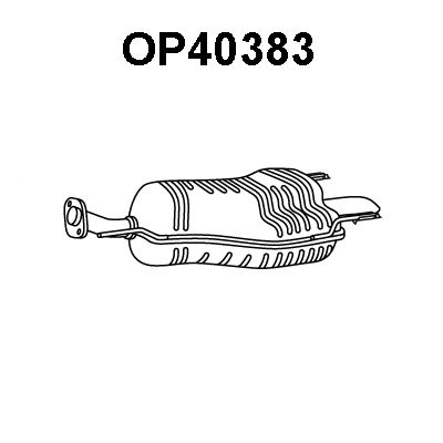 VENEPORTE Глушитель выхлопных газов конечный OP40383