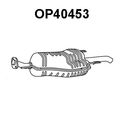 VENEPORTE Глушитель выхлопных газов конечный OP40453