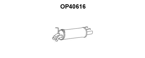 VENEPORTE Глушитель выхлопных газов конечный OP40616