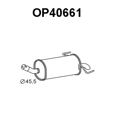VENEPORTE Глушитель выхлопных газов конечный OP40661