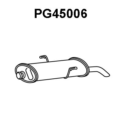 VENEPORTE Глушитель выхлопных газов конечный PG45006