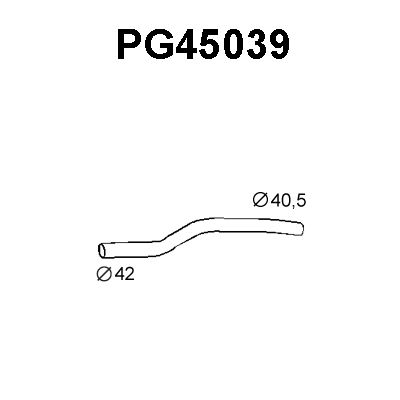 VENEPORTE Труба выхлопного газа PG45039