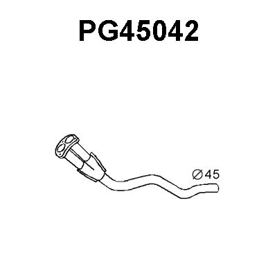 VENEPORTE Труба выхлопного газа PG45042