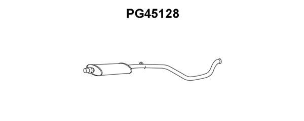 VENEPORTE Средний глушитель выхлопных газов PG45128