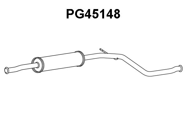 VENEPORTE Предглушитель выхлопных газов PG45148