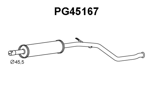 VENEPORTE Предглушитель выхлопных газов PG45167