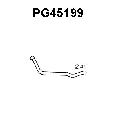 VENEPORTE Труба выхлопного газа PG45199