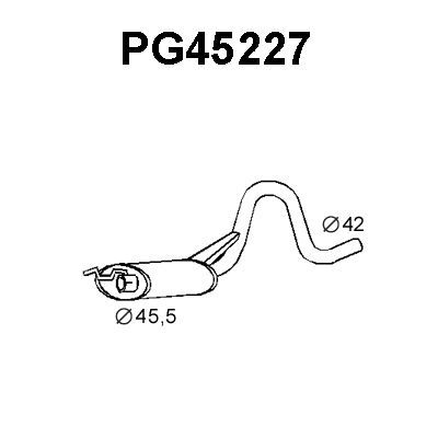 VENEPORTE Предглушитель выхлопных газов PG45227