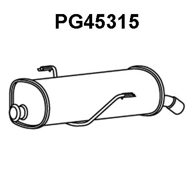 VENEPORTE Глушитель выхлопных газов конечный PG45315
