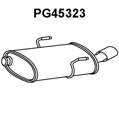 VENEPORTE Глушитель выхлопных газов конечный PG45323