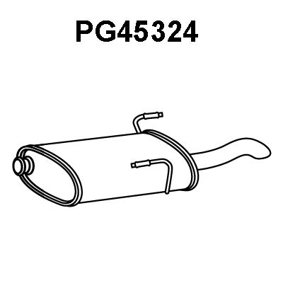 VENEPORTE Глушитель выхлопных газов конечный PG45324