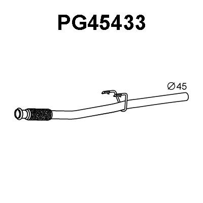 VENEPORTE Труба выхлопного газа PG45433