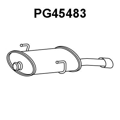 VENEPORTE Глушитель выхлопных газов конечный PG45483