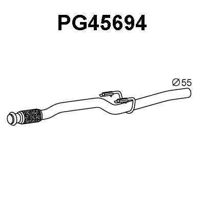 VENEPORTE Труба выхлопного газа PG45694