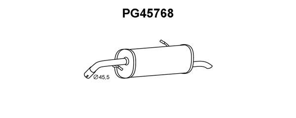 VENEPORTE Глушитель выхлопных газов конечный PG45768